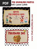 Download Jake and the Neverland Pirates Party game labelsfrom That Cute Little Cake by That Cute Little Cake SN159471421 doc pdf