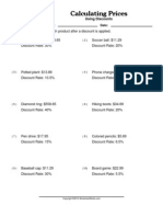 Worksheet Works Calculating Prices 1