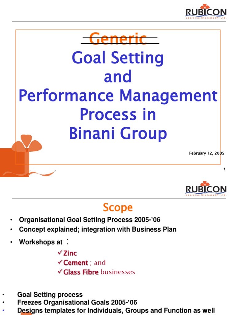 Bin An I Goal Setting Performance Management 28205 | PDF | Goal | Goal ...