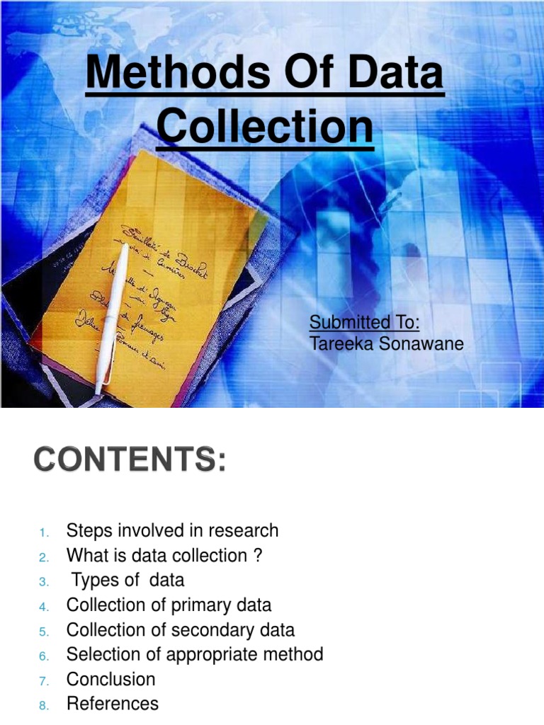 Methods of Data Collection PDF Data Collection Observation