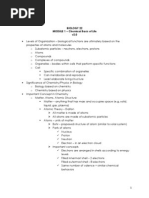 BIO 22 MODULE 1 - Chemical Basis of Life