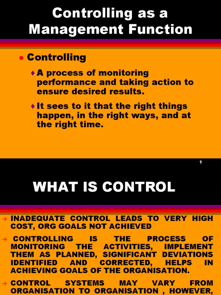 Controlling Function of Management | Performance Appraisal | Goal