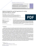 Solving Differential-Difference Equations Using Adomian Decomposition and Padé Approximation