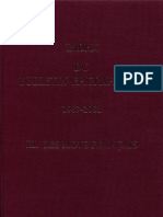 BE 1987 - 2001 III. Les Mots Français