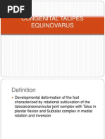 Congenital Talipes Equinovarus