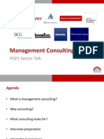 Sector Talk PGP1 - Management Consulting