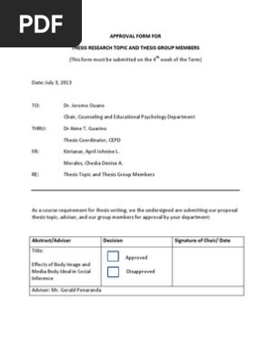 Approval Form