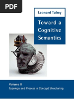 Toward a Cognitive Semantics Volume 2 Typology and Process in Concept Structuring Language Speech and Communication