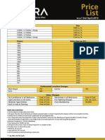 Victoryone Amara Price List Wef Aug 2013