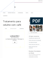 Tratamento para Celulite Com Café