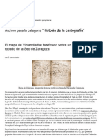 Historia de La Cartografía - Historia y Mapas