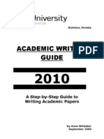 Academic Writing Guidelines