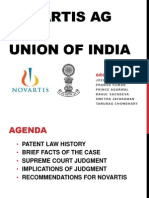 Novartis Ag VS. Union of India: Group 11