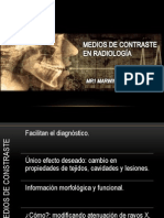 Medios de Contranste en Radiología