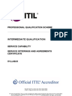 The ITIL Intermediate Qualification Service Offerings and Agreements Certificate Syllabus v5.3