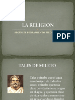 La Religion Segun La Filosofia