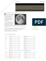 Full Moon Calendar - Dates and Times for 2012, 2013, 2014, 2015