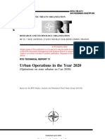 Urban Operations in The Year 2020