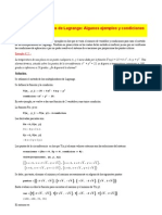 Multiplicadores de Lagrange: ejemplos y condiciones de uso