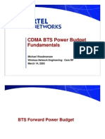 CDMA BTS Power Budget