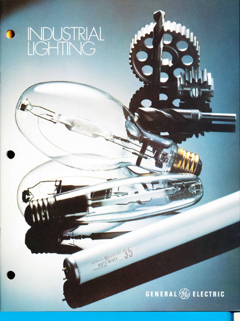 GE Industrial Lighting Application Brochure 1977 Fluorescent Lamp