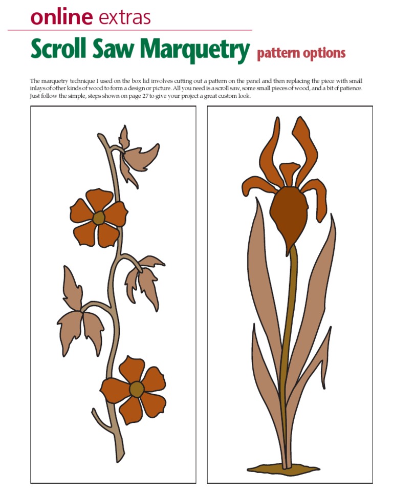 Simple Scroll Saw Marquetry Guide | PDF