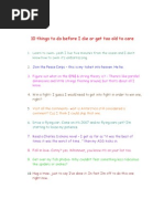 Download 10 Things to Do Before I Die or Get Too Old to Care by SR SN15958 doc pdf