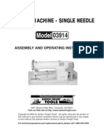 single needle sewing machine
