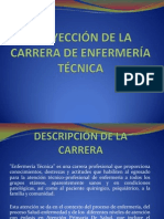 PROYECCIÓN DE LA CARRERA DE ENFERMERÍA TÉCNICA II