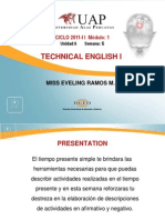 Technical English I: CICLO 2011-I I Módulo: 1