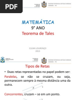 Aula 6 - 9° ano - Teorema de Tales.pptx