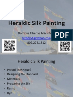 Heraldic Silk Painting