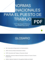 Normas Internacionales para El Puestro de Trabajo