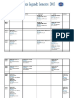 horariosegundo semestre  TERCER  AÑO