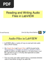 Reading and Writing Audio Files in LabVIEW