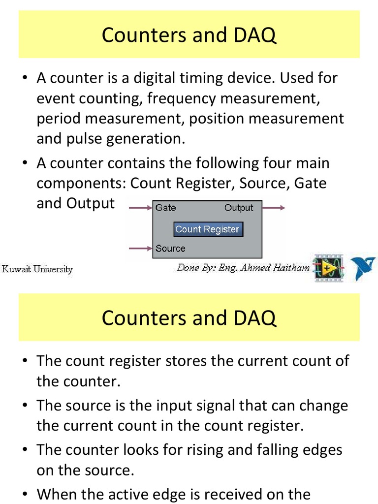 Understanding Counters in DAQ Systems | PDF | Frequency | Sampling ...