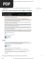 Android Apps, Communicating With A Device Plugged in The USB Port - Stack Overflow