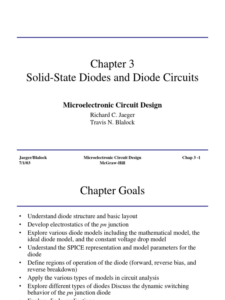Chap3-Solid-State Diodes and Diode Circuits | PDF