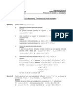 Ejercicios Resueltos. Funciones de Varias Variables