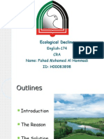 Ecological Decline: English-174 CRA Name: Fahad Mohamed Al Hammadi ID: H00083898