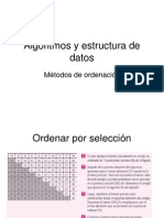 Algoritmos y Estructura de Datos-Ordenacion