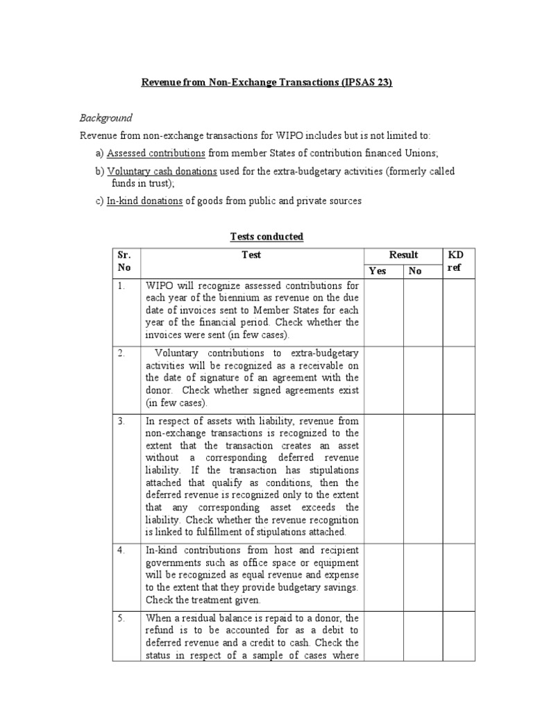 Non-Exchange Revenue Recognition Guide | PDF | Balance Sheet | Revenue