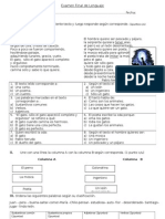 Examen Final de Lenguaje