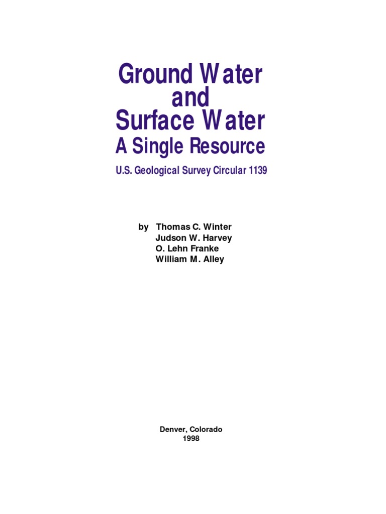 Water Resources | PDF | Groundwater | Water Resources