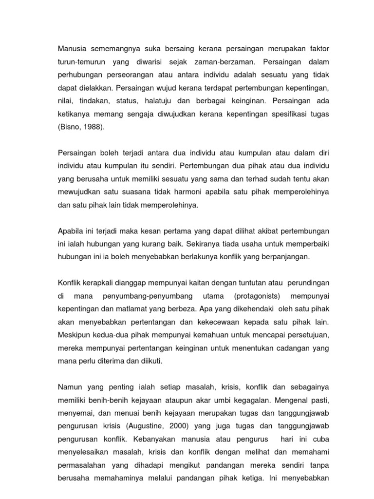 Esei Teori Konflik Pdf