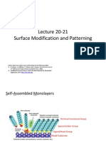 Lec20 21 SurfaceMod and Patterning PDF