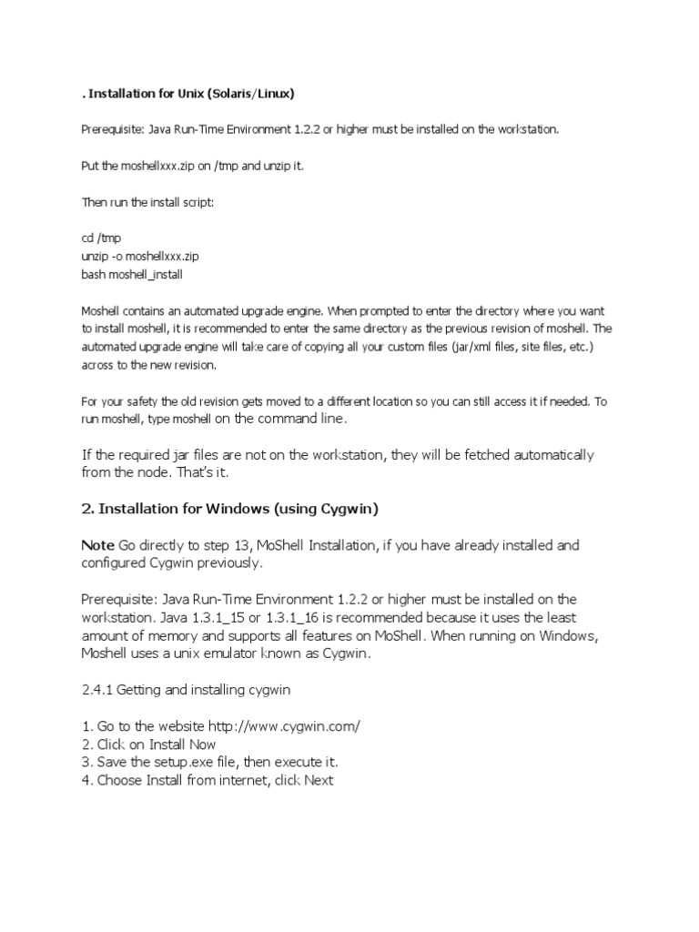 Installation For Unix | PDF | Command Line Interface | Zip (File Format)
