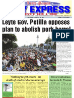 Leyte Gov. Petilla Opposes Plan To Abolish Pork Barrel: Daily Express