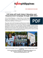 YVP Kicks-Off Youth Voters' Education and Empowerment Campaign Through SAFE 2013