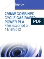 225Mw Combined Cycle Gas Based Power Pla: Files Exported On 11/19/2012